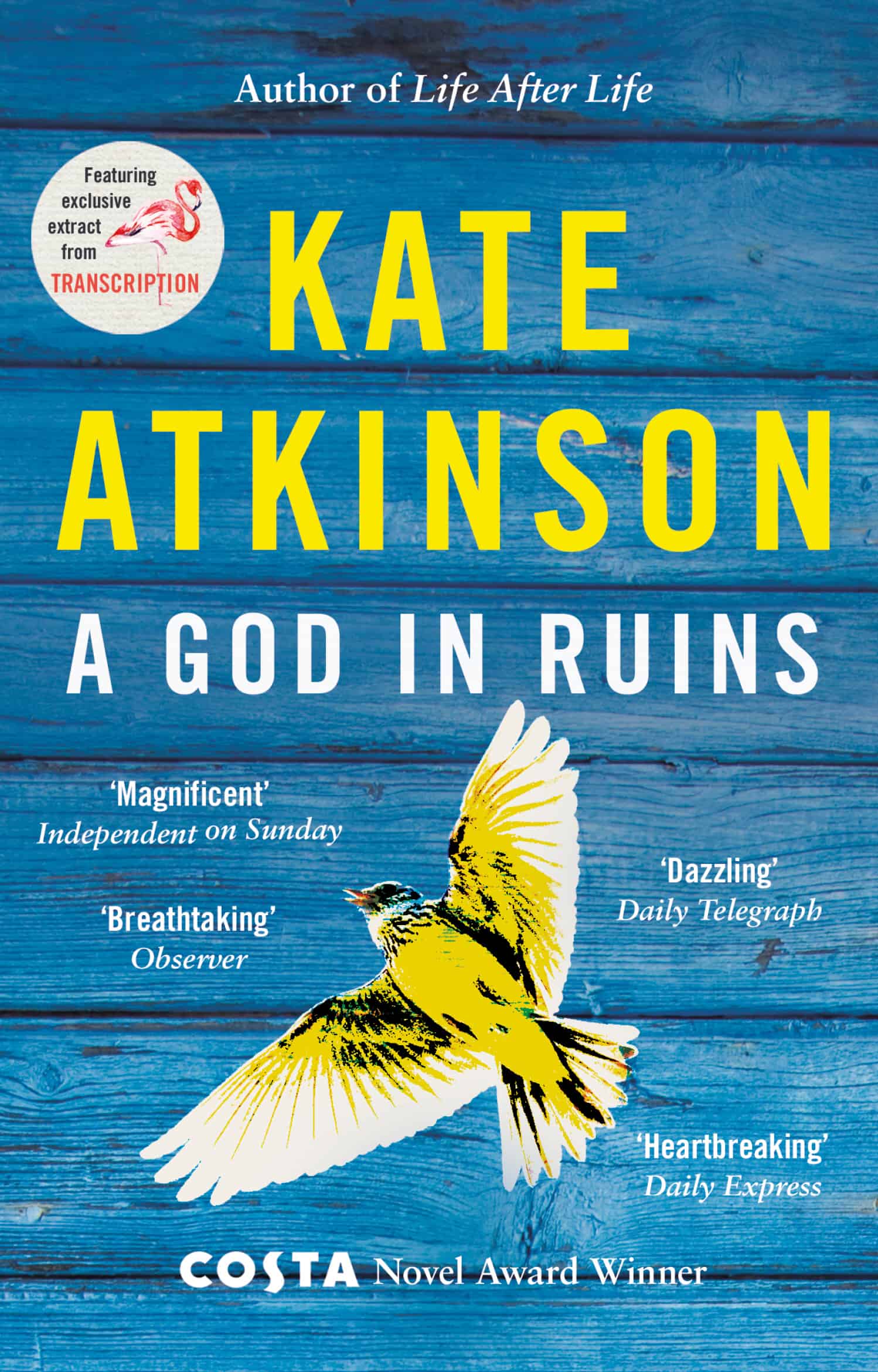 An image of the front cover of A God in Ruins by Kate Atkinson